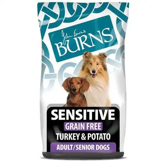 Burns Sensitive Grain Free Adult & Senior Dry Dog Food with Turkey & Potato 16531