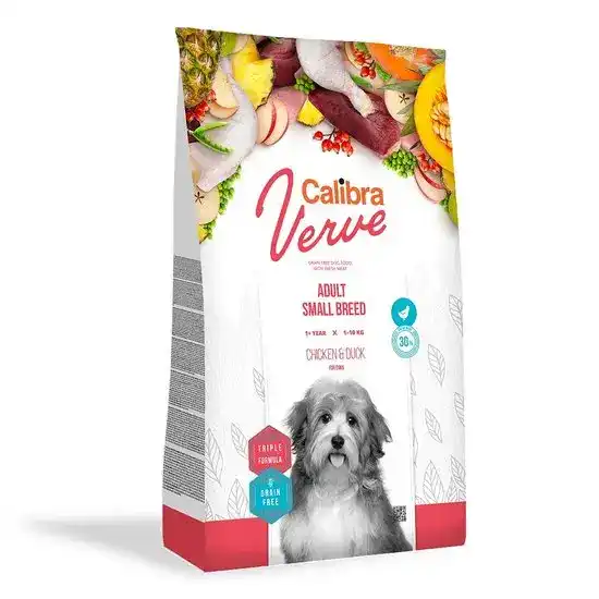 Calibra Verve Grain Free Adult Small Breed Dry Dog Food Chicken & Duck 16634