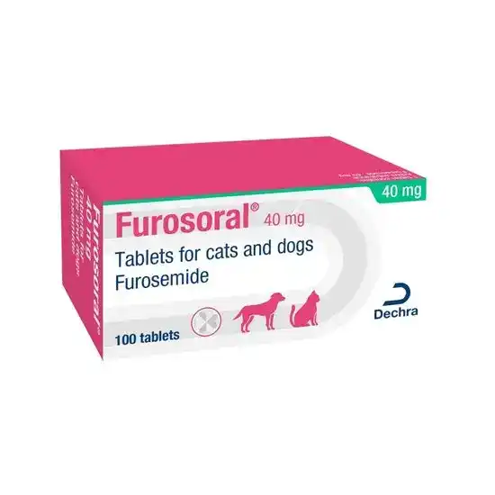 Furosoral Tablets for Cats & Dogs 40mg 17444