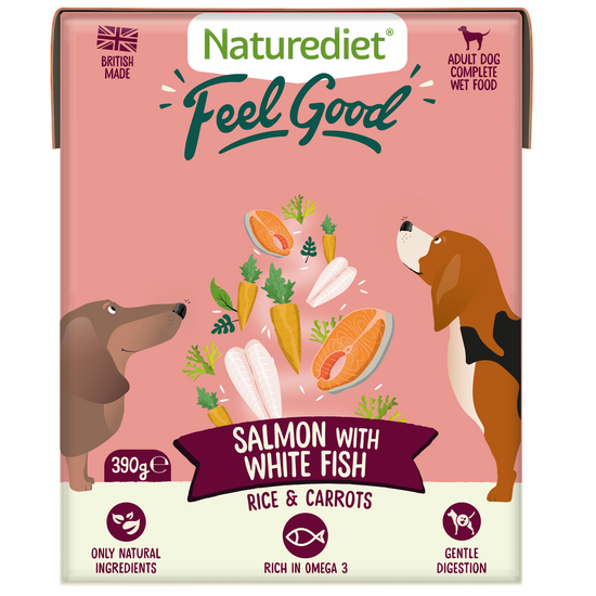 Naturediet Feel Good Adult Wet Dog Food with Salmon