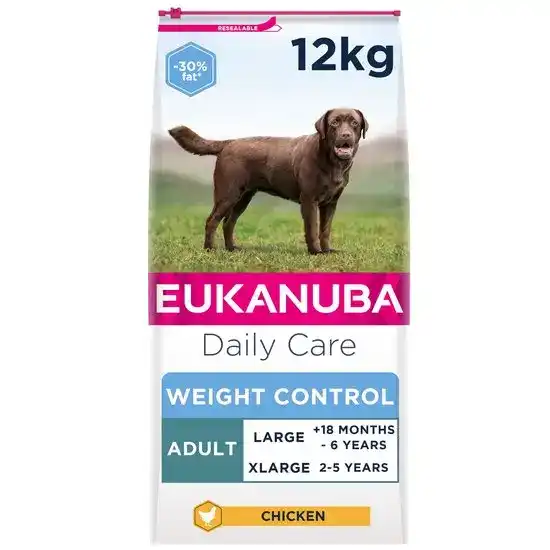 Eukanuba Daily Care Large Breed Adult Weight Control Dry Dog Food with Fresh Chicken 16339