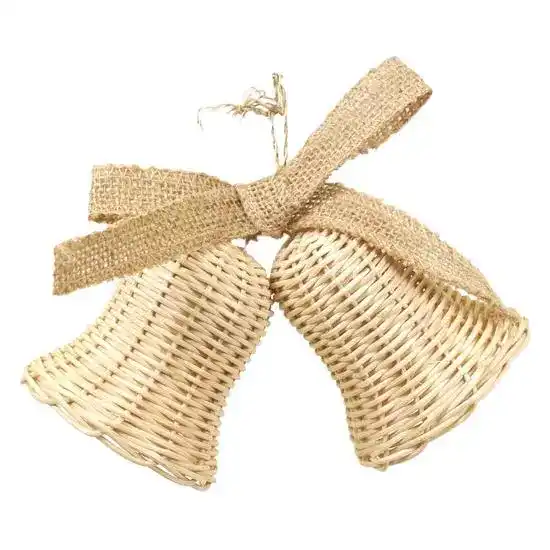 Rosewood C & C Rattan Bells Small Animal Christmas Treat Toy 19880