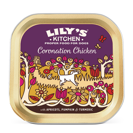 Lily's Kitchen Adult Coronation Chicken Wet Dog Food 10 x 150g Alutrays 17635