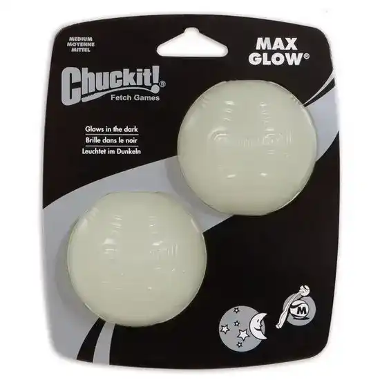 Chuckit! Max Glow Glow in the Dark Balls for Dogs 3249