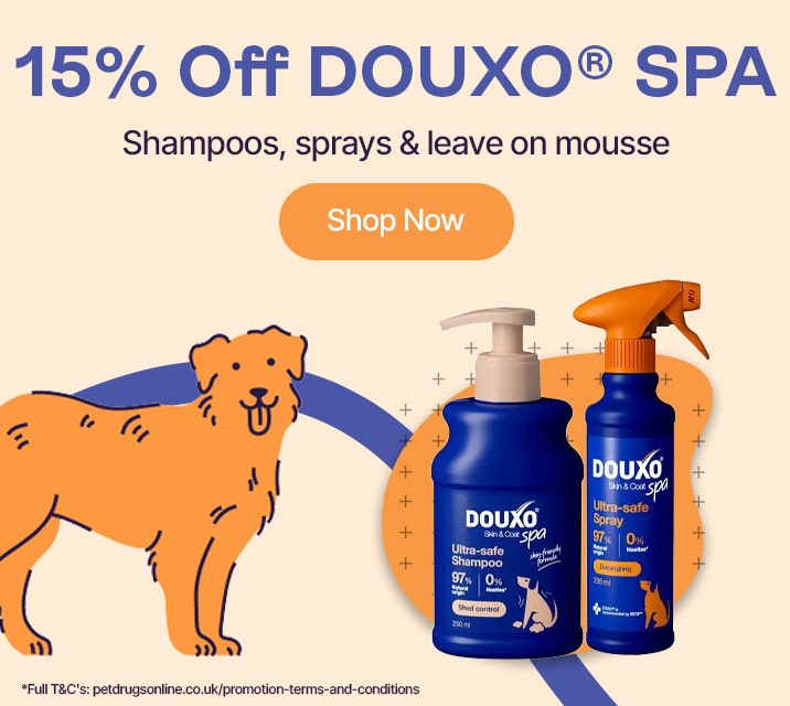 15% Off DOUXO SPA Shampoos, sprays, leave on mousse