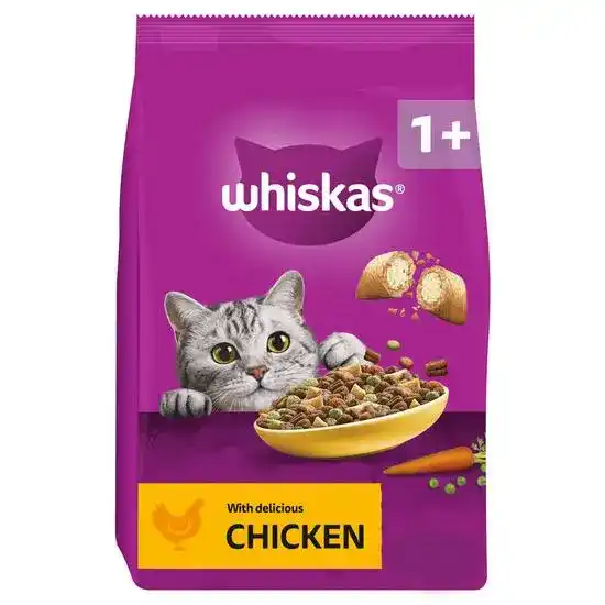Whiskas 1+ Adult Complete Dry Cat Food with Chicken 16348