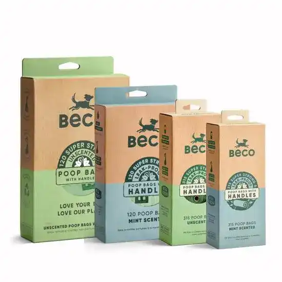 Beco Recycled Extra Large Dog Poop Bags with Handles 18940