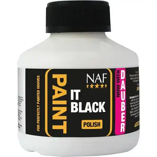 NAF High Shine Paint It Black Horse Hoof Polish 20031