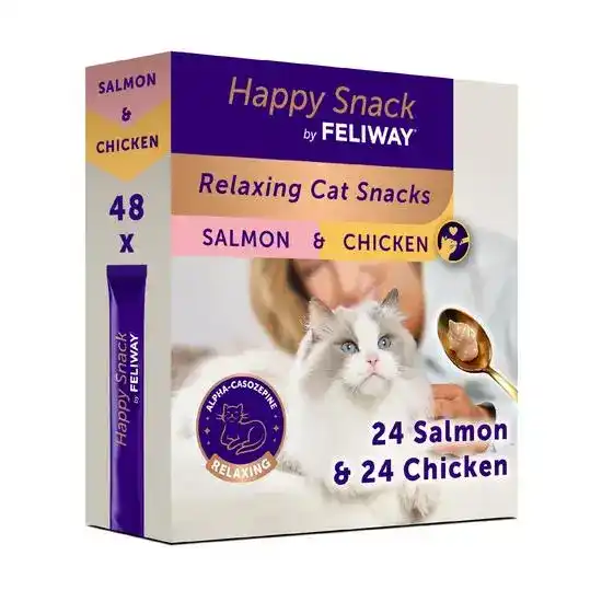 Happy Snack by FELIWAY Multi Chicken & Salmon Cat Calming Treats 20799