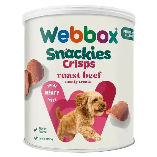 Webbox Snackies Beef Crisps Adult Dog Treats 21082
