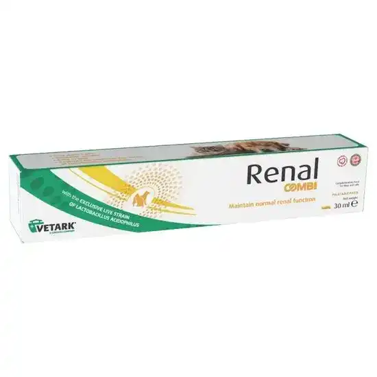 Renal COMBI Palatable Renal Function Maintenance Paste for Dogs & Cats 30ml Syringe 16958