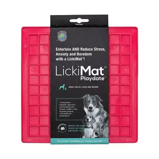 LickiMat Classic Playdate Anxiety & Stress Reducing Slow Feeder for Dogs and Cats 4458