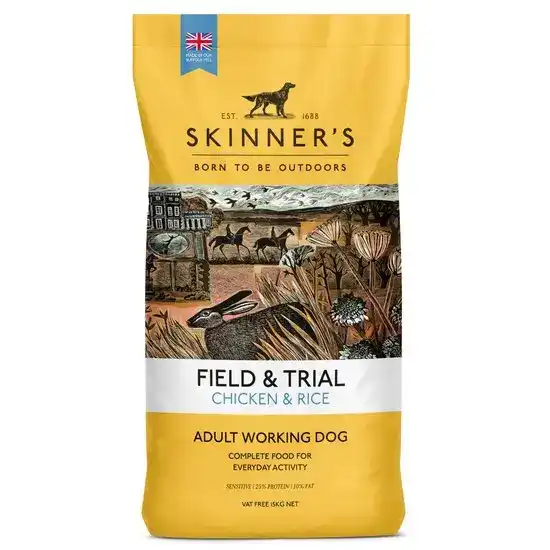 Skinner's Field & Trial Working Adult Dry Dog Food Chicken & Rice 15kg 17726