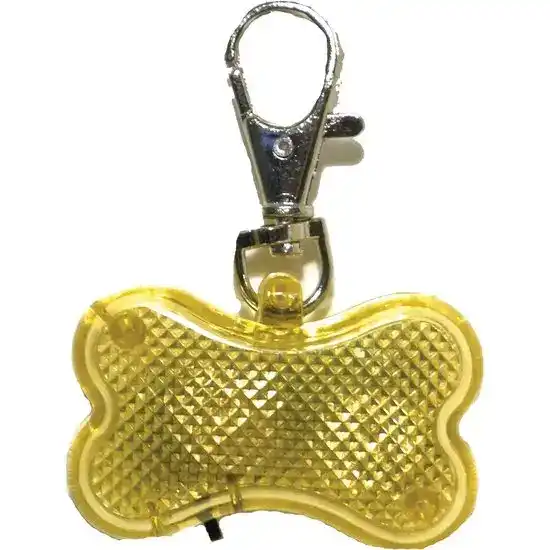 Rosewood Reflective Bone Shaped Dog Collar Light 17172