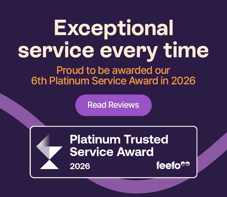 Exceptional service every time - Proud to be awarded our 6th Platinum Service Award in 2026