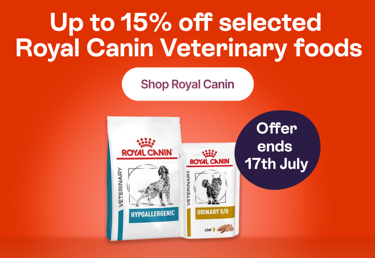 Up to 15% off selected Royal Canin Veterinary foods - Shop Royal Canin