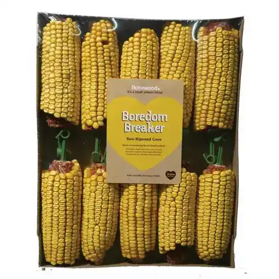 Rosewood Boredom Breaker Corn On The Cob Treats for Small Animals 10 Pieces 18931