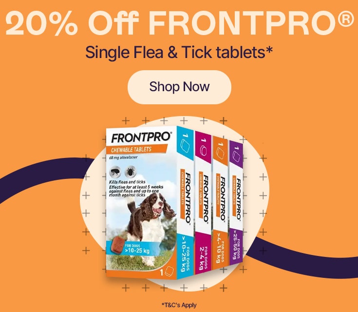 20% Off Frontpro Single Flea & Tick Tablets*
