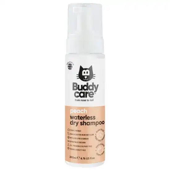 Buddycare Waterless Peach Dry Cat Shampoo 19402