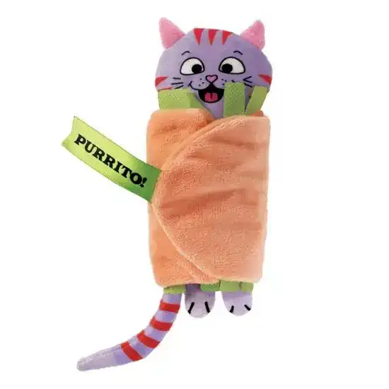 KONG Pull-A-Partz Purrito Catnip Infused Soft Toy for Cats 1528