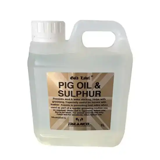 Gold Label Pig Oil and Sulphur Skin and Feather Conditioning for Horses 19933