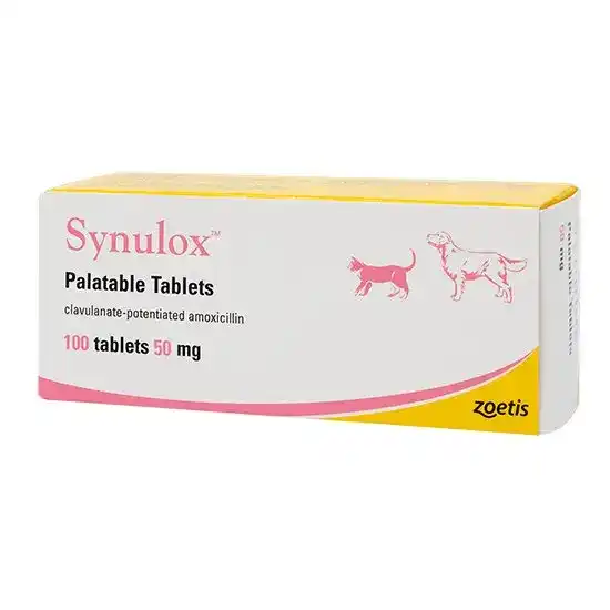Synulox Palatable Tablets for Dogs and Cats 50mg 1017