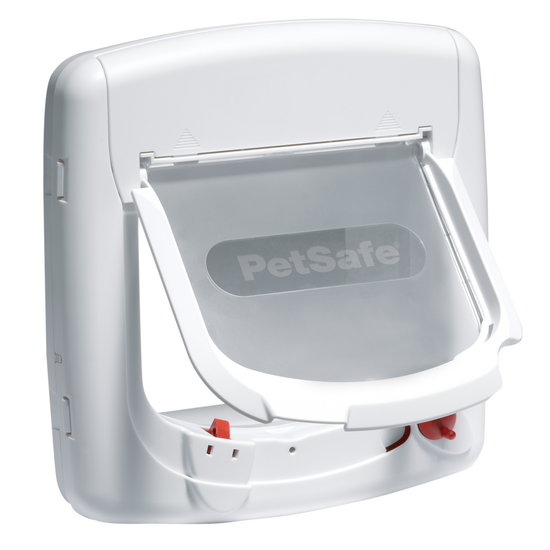 PetSafe Staywell Magnetic 4-Way Locking Deluxe Cat Flap White 18861