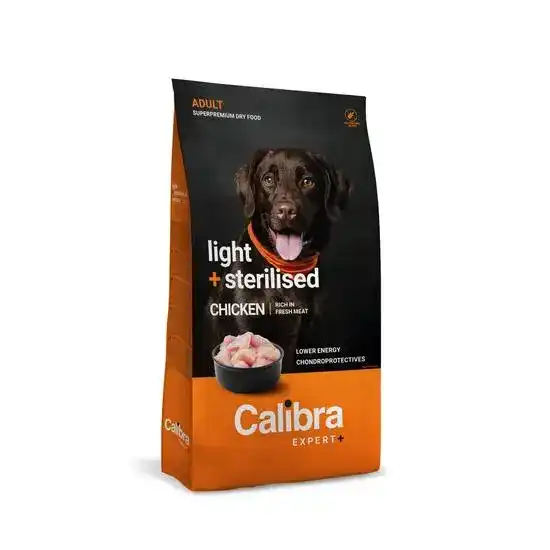 Calibra EXPERT+ Light & Sterilised Adult Dry Dog Food Chicken 21122