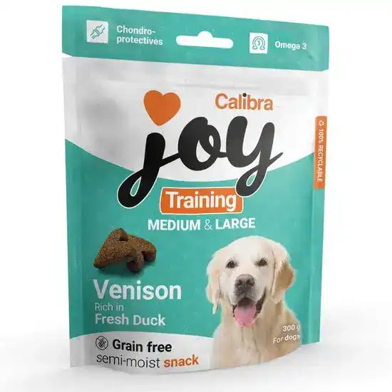 Calibra Joy Medium & Large Dog Training Treats Venison & Duck 1 x 300g 16784