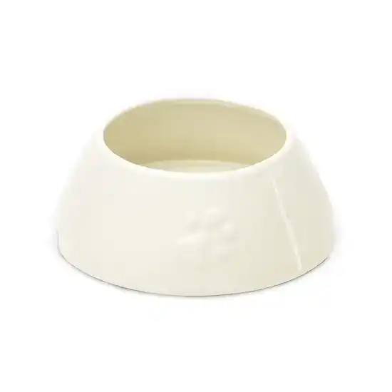 Scruffs Icon Long Eared Dog Bowl Cream 19203