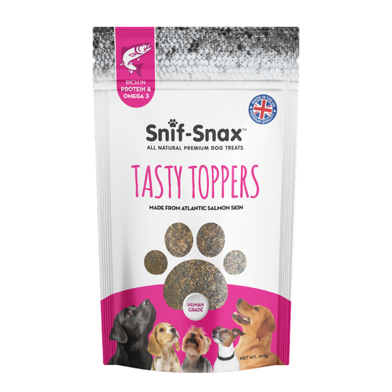 Snif-Snax Tasty Toppers Salmon Skin Dog Treats 1 x 100g 18465
