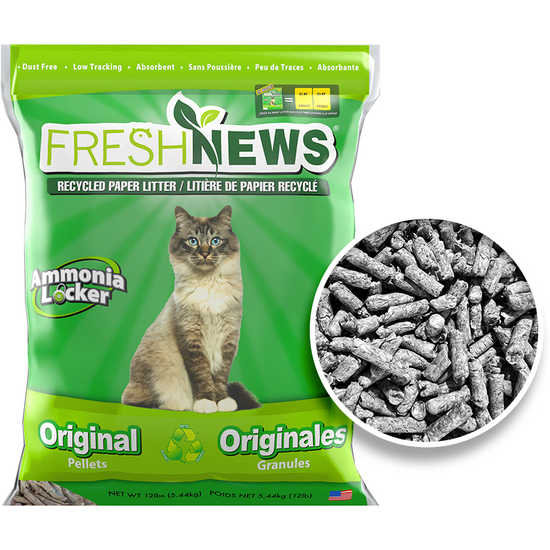 FRESH NEWS Recycled Paper Cat Litter Pellets 16214