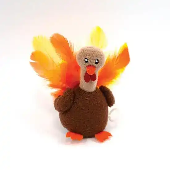 Happy Pet Shaking Terry Turkey Cat Toy 19239