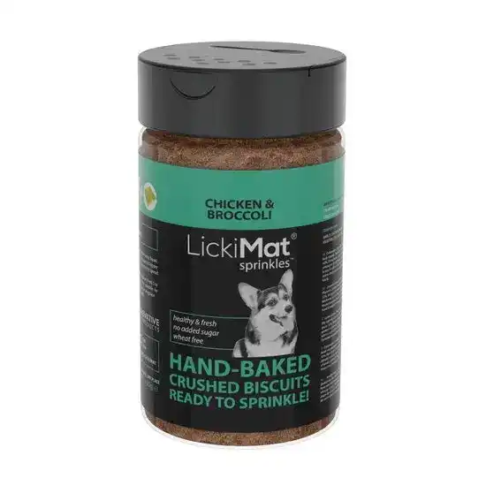 LickiMat Sprinkles Hand-Baked Crushed Biscuits Dog Treats with Chicken & Broccoli 1 x 150g 15858