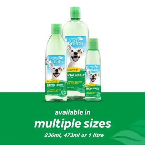 TropiClean Fresh Breath Dental Health Solution for Dogs 15600