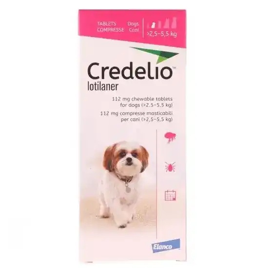 Credelio Chewable Tablets for Dogs 112mg (2.5kg-5.5kg) 2611