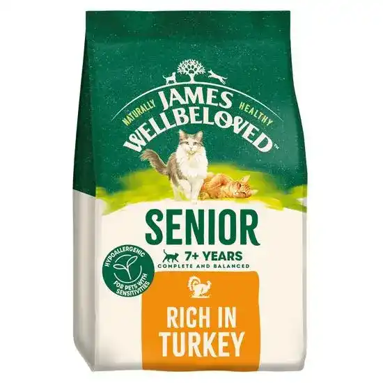 James Wellbeloved Senior Dry Cat Food Turkey 18581