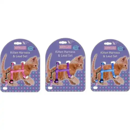 Kitty & Co Snag Free Harness & Lead Set for Kittens 17194