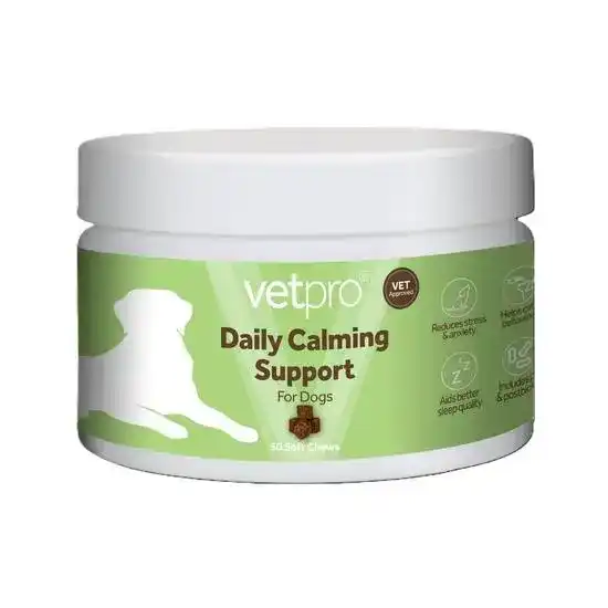 Vetpro Daily Calming Support Supplement Soft Chews for Dogs 19278