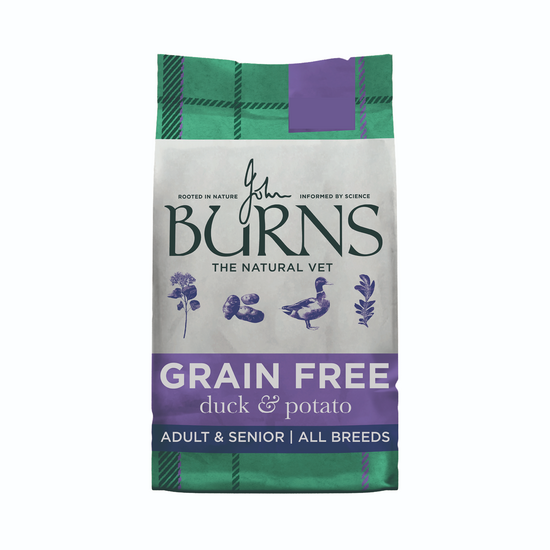 Burns Grain Free Adult & Senior Dog Dry Food with Duck & Potato 3309