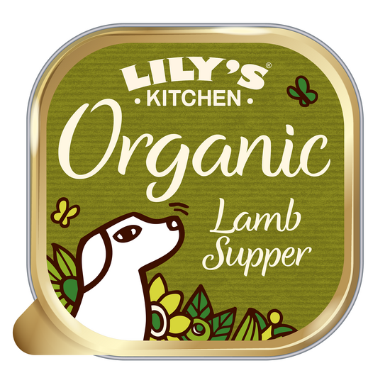 Lily's Kitchen Organic Adult Lamb Supper Wet Dog Food 11 x 150g Alutrays 17672