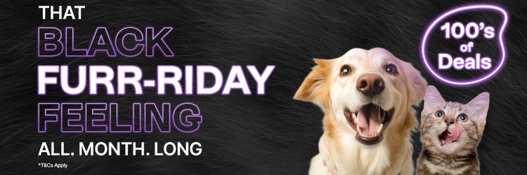 That Black FURR-RIDAY Feeling. All Month Long. 100's of Deal's*