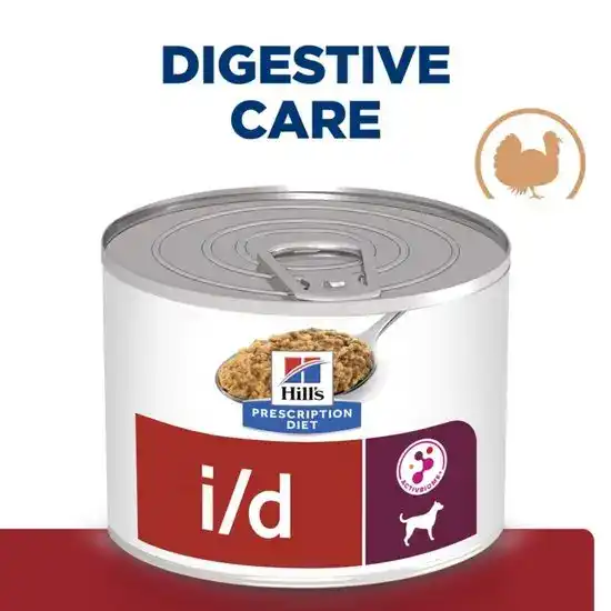 Hill's PRESCRIPTION DIET i/d Digestive Care Wet Dog Food with Turkey 12 x 200g Tins 16833
