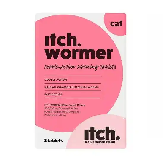 Itch Wormer Tablets for Cats & Kittens (1kg and over) 19433