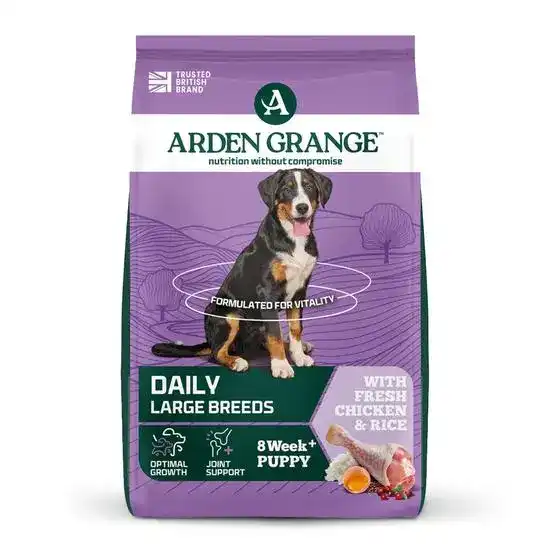 Arden Grange Large Breed Puppy & Junior Dry Dog Food Fresh Chicken & Rice 2827
