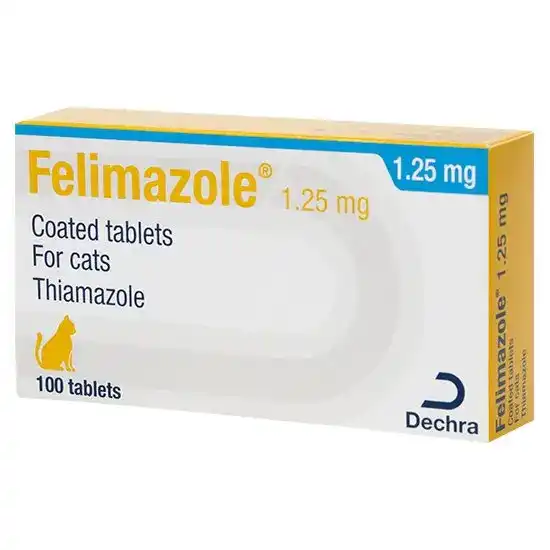 Felimazole Coated Tablets for Cats 1.25mg 3946