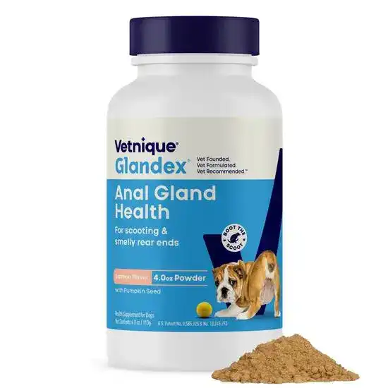Glandex Anal Gland Support Vegan Salmon Flavoured Powder for Dogs 1140
