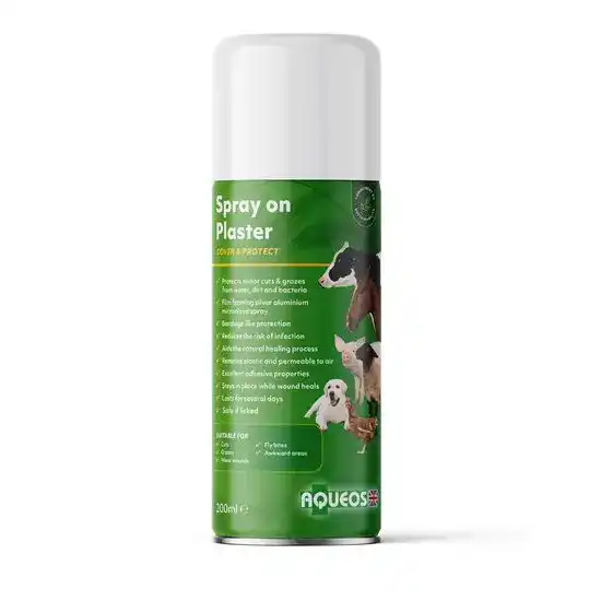 Aqueos First-Aid Spray On Plaster for All Animals 11642