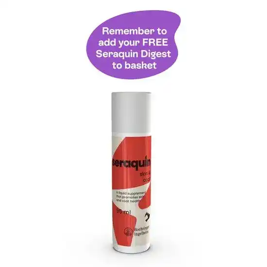Seraquin Skin & Coat Liquid Supplement for Dogs & Cats 95ml 18170