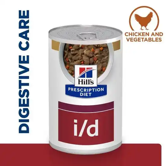 Hill's PRESCRIPTION DIET i/d Digestive Care Wet Dog Food Stew with Chicken & Added Vegetables 12 x 354g Cans 15947